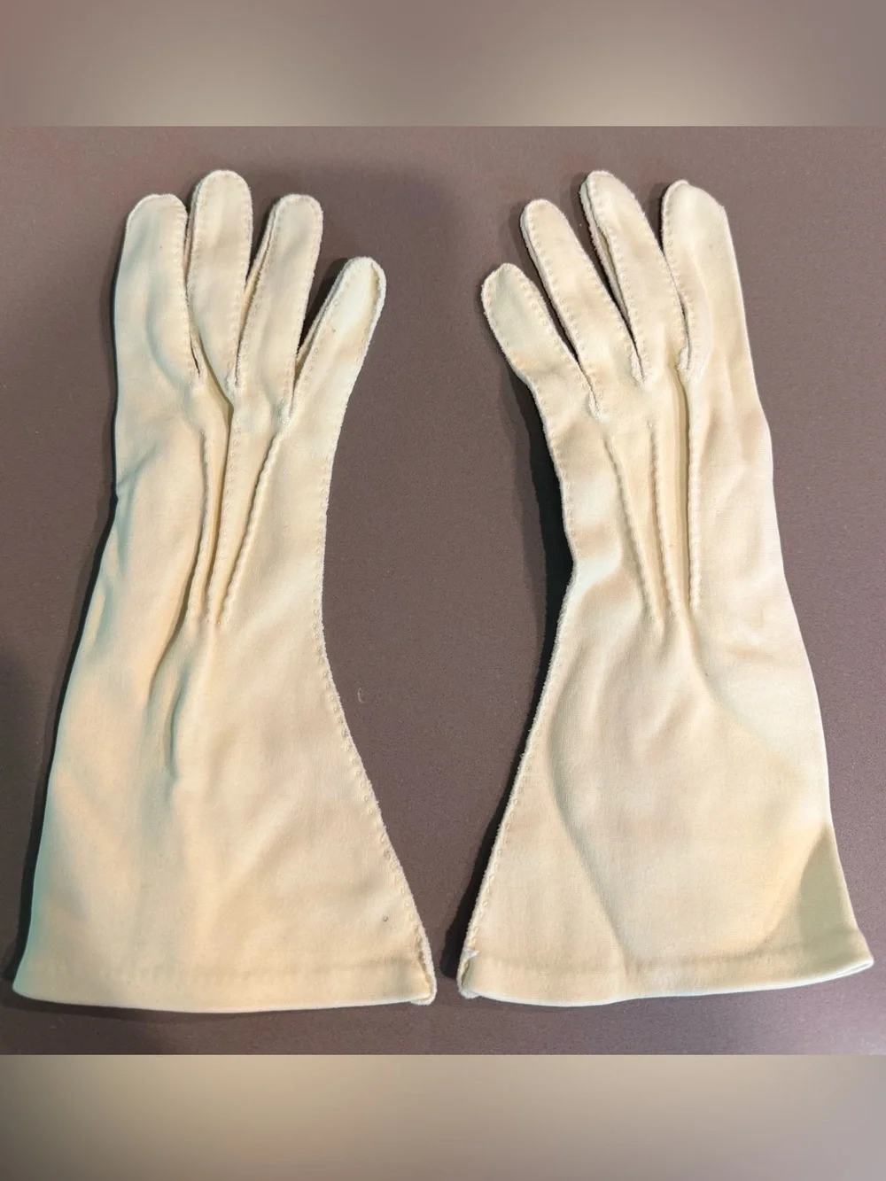 Long Cream Women's Dress Gloves